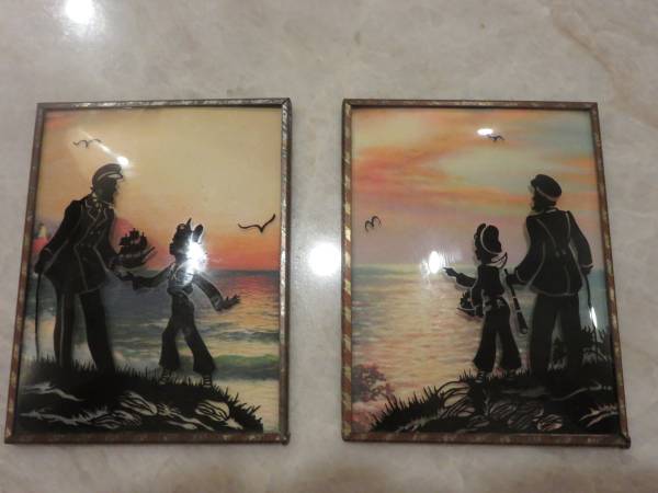 Pair of Antique Silhouette Pictures $40