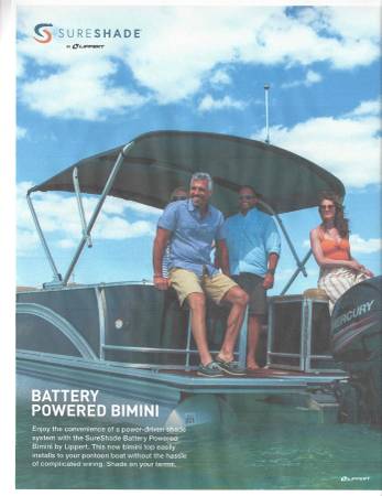 Power Bimini Tops for PontoonTritoon Boats $1,445