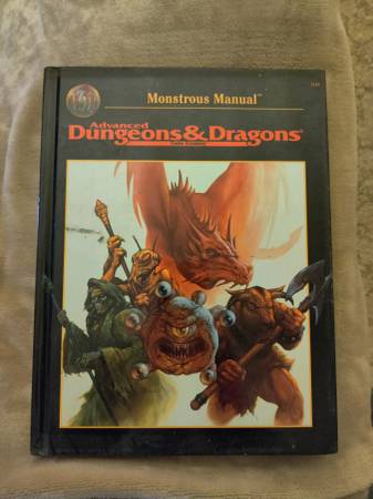 Photo RARE Dungeons and Dragons Monstrous Manual $50