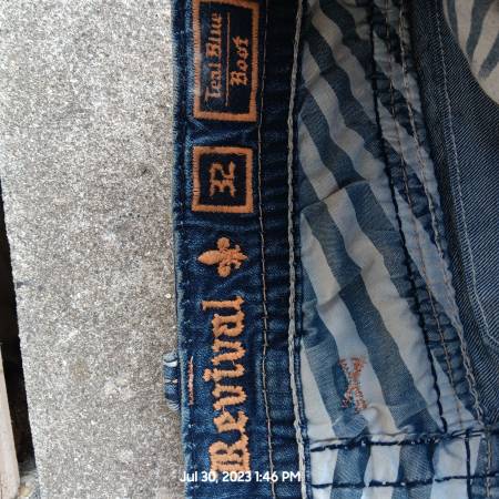 Photo Rock revival mens jeans $75