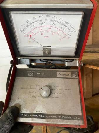 Photo Snap-on Primary Tach Dwell Meter MT 416 $40