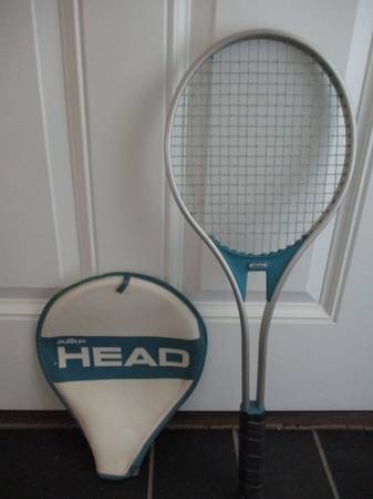 Photo Vintage AMF HEAD Tennis Racket and Cover $20