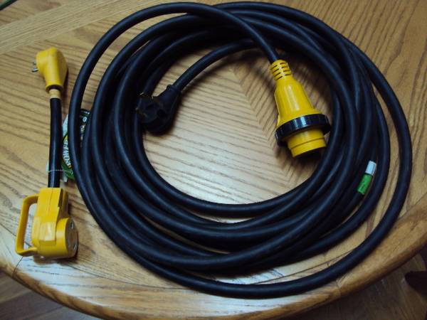 Photo marinco 35 foot 30  125 volt power cord with adapter $80
