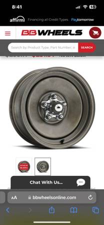 Photo new 5x5.5 U.S wheels will trade for rims to fot a 61 thunderbird