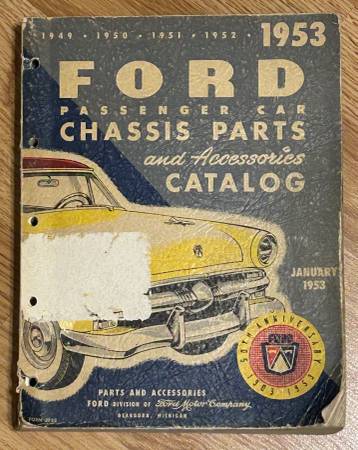 Photo 1949 to 1953 Ford Parts Catalog $30