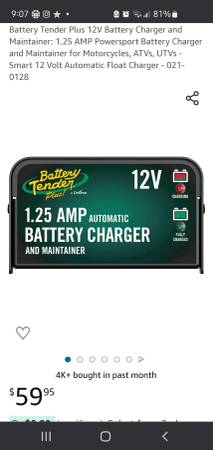 Deltran 12 volt battery tenders $40