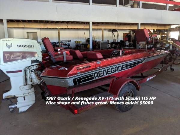 1987 Ozark  Renegade Bass Boat $5,000