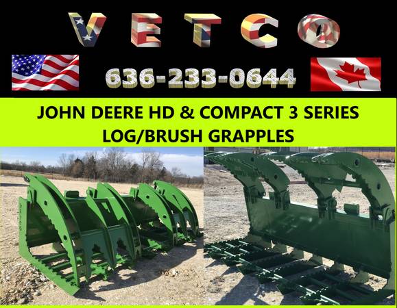 Photo JOHN DEERE HD  3 SERIES COMPACT GRAPPLE MADE USA $1