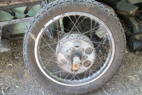 Photo 2 OLD 18 Motorcycle Rear Rims (TiresTubes Extra) - Make Offer