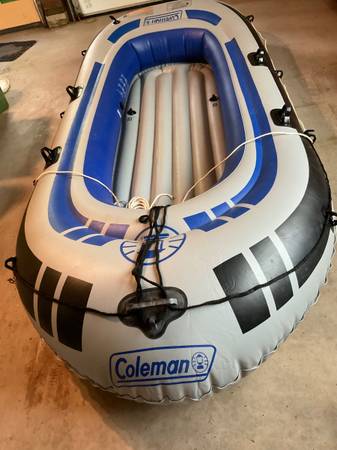 Coleman inflatable boat $75