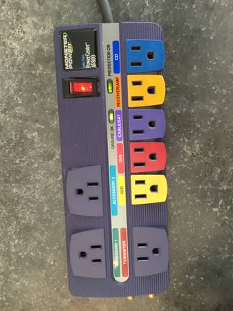 Photo EXCELLENT Quality Monster Power and CyberPower Surge Protector $25