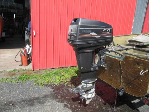 Photo Force 50 hp outboard $400