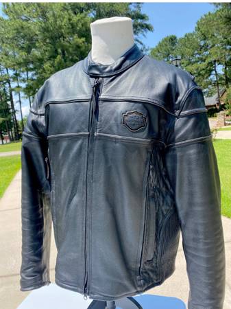 Photo Harley Davidson mens leather jacket 3xl new $400