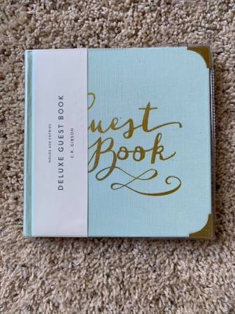 Photo Deluxe Guest Book - New Holds 400 Entries, C.R. Gibson $19