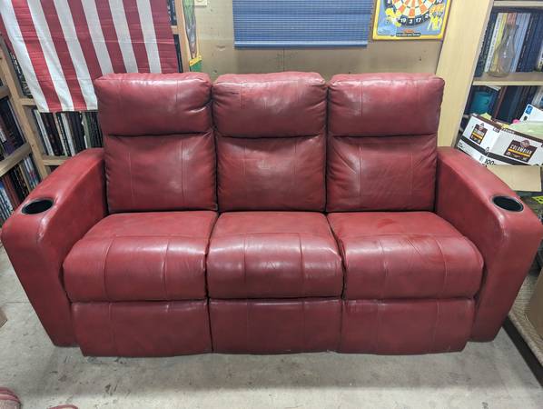 Photo Vintage Movie Theater Seats Sofa  Couch $50