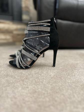 ALDO Haondra Women Rhinestone Sandals Stiletto Heels $30