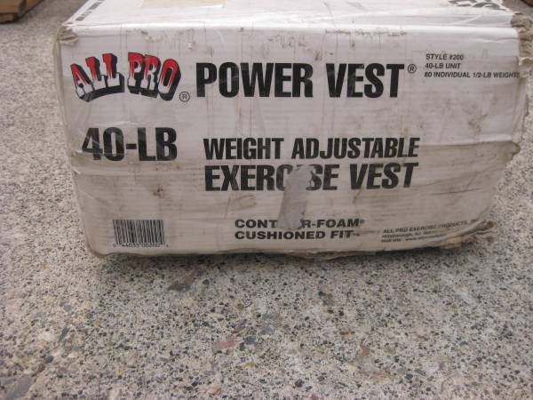 Photo New All Pro 40 lb Weight Vest $100