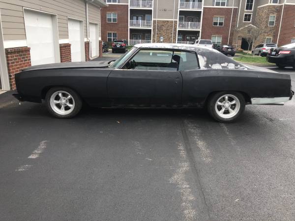 Photo 1970 Chevy Monte Carlo For Sale or Trade to a JEEP or 4Runner - $12,000 (Jackson)