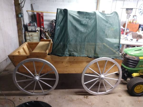 Photo Cool Old Wooden Bunkboard Wagon $475