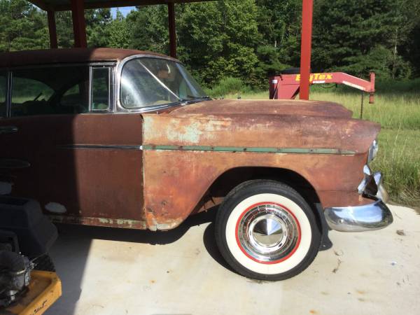 1955 Chevy Belair sports coupe hard top rolling chassis - $8000 (East ...