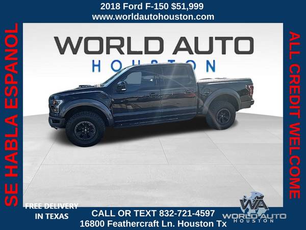 Photo 2018 Ford F-150 Raptor $800 DOWN $199WEEKLY $1