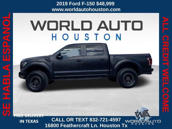 Photo 2019 Ford F-150 Raptor $1000 DOWN $329WEEKLY $1