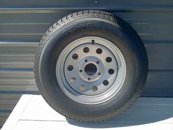 Photo 2057515 Trailer Tire On 15 Steel Silver Mod Wheel New, Never Used $100