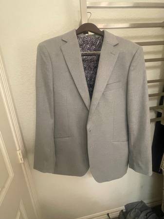 Photo BRAND NEW Egara Mens Medium Gray Suit Separate Jacket (Slim Fit) $200