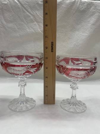 Crystal Chagne Coupe Glasses $35