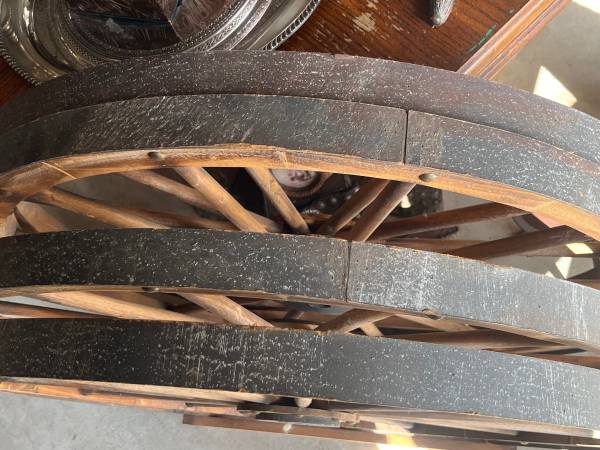 Photo Wooded Wagon Wheels (4) $75