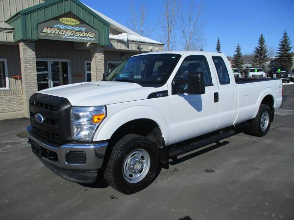 2011 ford f250 f-250 extended cab long box 4x4 gas 6.2 V8 4wd xl ...