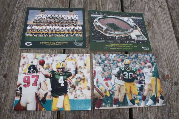 Photo Green Bay Packers 2003 team, Lambeau Field rededication, Photos 8x10 $15
