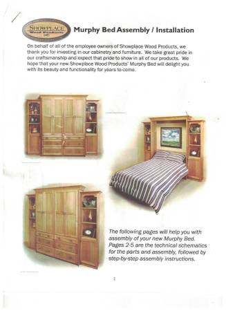Photo Murphy Bed - Twin Size $750