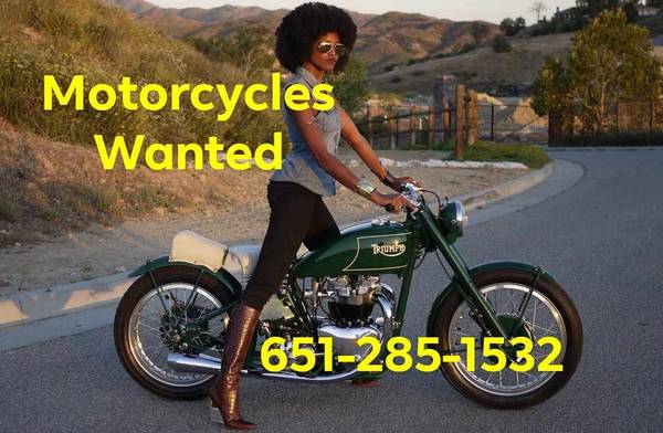 Photo Old Motorcycles Wanted Local Buyer $11,000