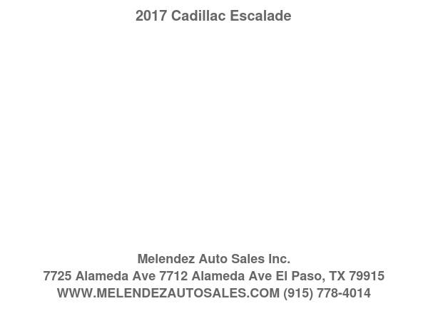 Photo 2017 Cadillac Escalade 2WD 4dr Luxury $38,995