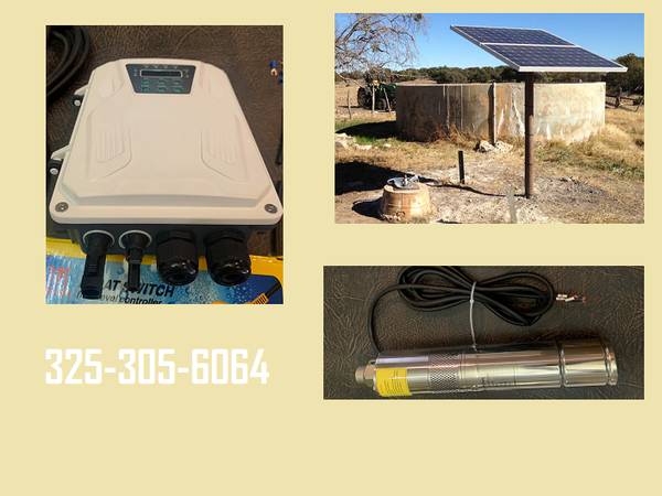 Photo Livestock water source - purely solar powered well pump