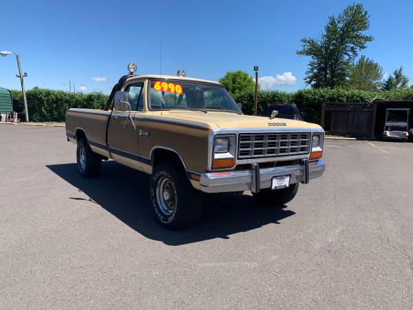 **1985 Dodge Ram D150 Power Wagon 4x4** - $5990 (1957 Hwy 99 N, Eugene ...