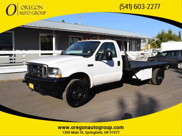 Photo 2004 Ford F550 Super Duty Flatbed Utility Truck 6.0L DIESEL ONLY 120k - $18,500 (541-603-CARS(2277) - 1300 Main St Springfield, OR 97477)