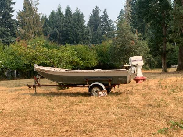 Boats and trailer $1