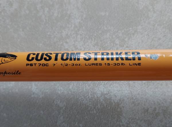 Master custom striker graphite fishing rod $30