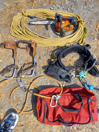 Photo Want to sell my CS-330 Echo chainsaw and Puma climbing gear $400