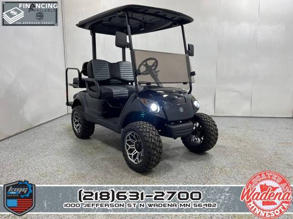 Photo 2015 Yamaha EFI Gas Street Legal Golf Cart - Black Metalic $10,350