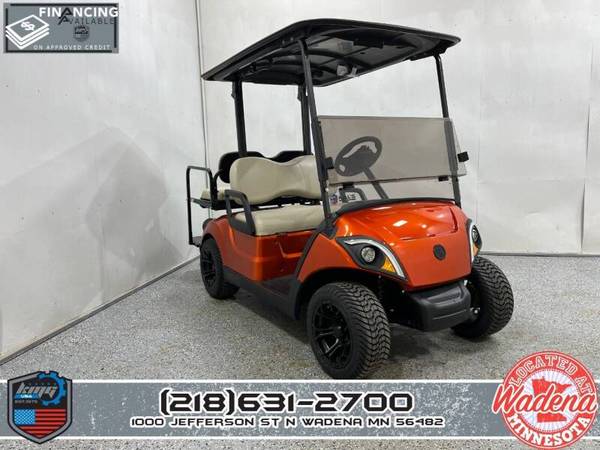 Photo 2018 Yamaha Drive 2 QuieTech EFI Gas Golf Cart - Somerset Pearl Orange $9,299