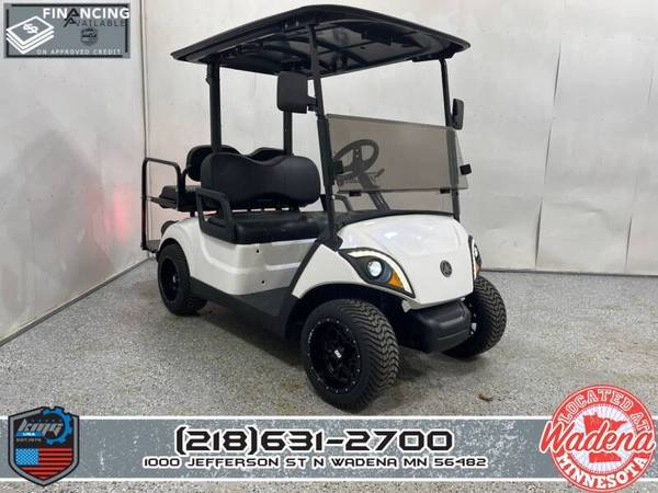 Photo 2018 Yamaha Drive 2 QuieTech EFI Street Legal Gas Golf Cart $9,999