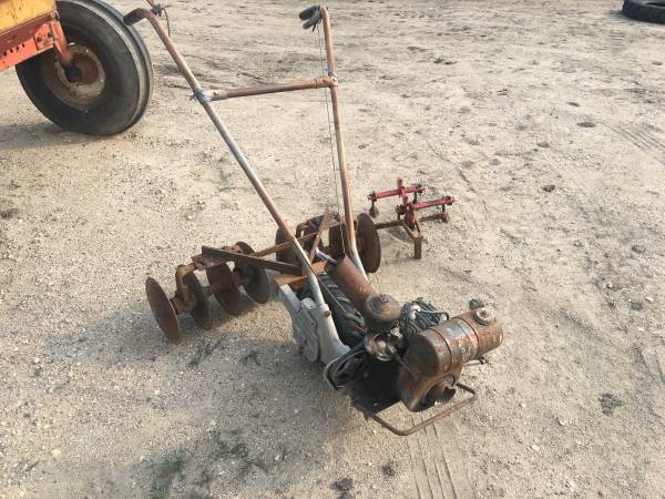 Photo Choremaster Walk Behind Garden Tractor with Disc and Digger $350