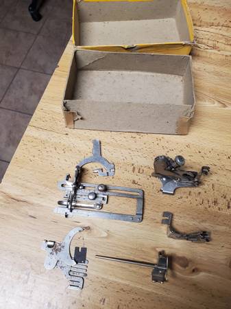 Photo Vintage Sewing Machine Parts Singer Attachment Accessories With Box $5