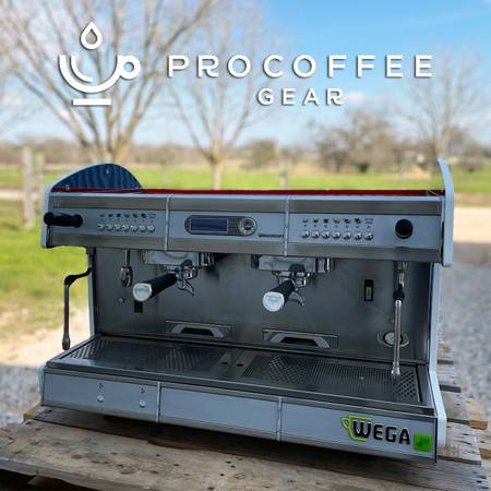 Photo Wega Concept Black 2 Group Espresso Coffee Machine $4,199