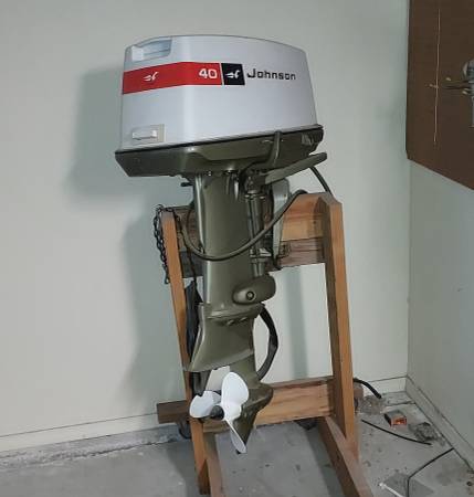Photo 40 HP Johnson outboard. $2,000