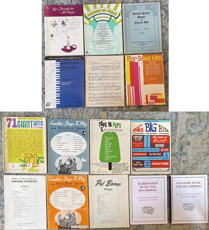 Photo Lot 15 Vintage Robbins Music Corp And R.u.gene Sheet Music Song Books $15