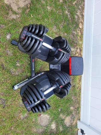 Photo BowFlex Dumbbells with stand $450